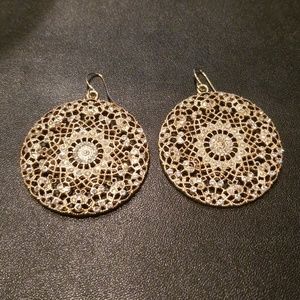 Round Gold Earrings